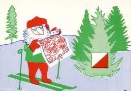 Santa with O Map